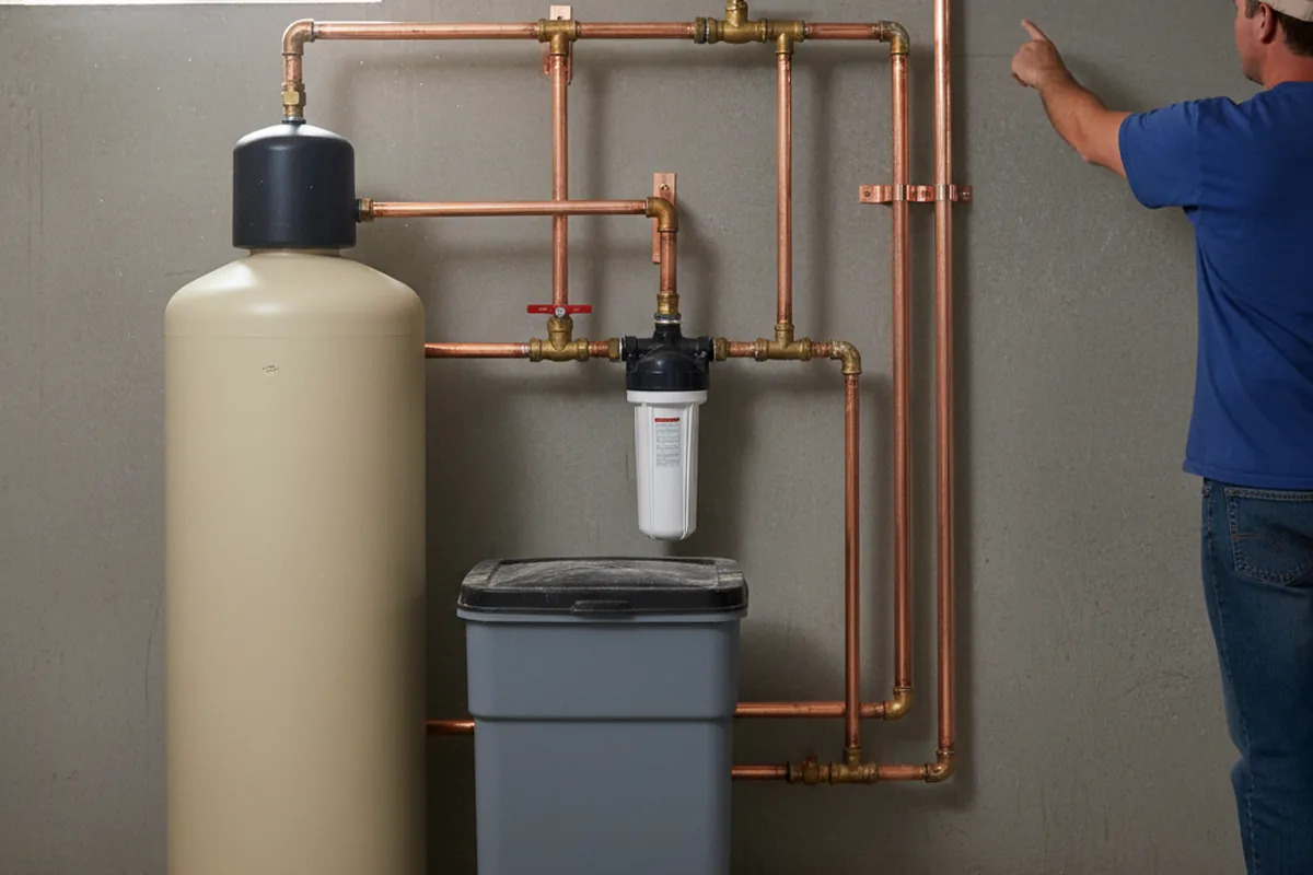 Whole-house water treatment system installed in Felts Mills